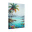Plantes et fleurs, plage tropicale, palmiers, récif corallien, vue sur l'océan-1817564785