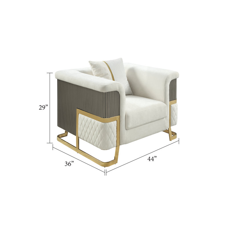 Chaise 5825 Malibu en blanc, Blanc