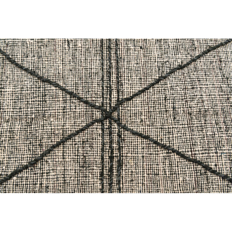 Tapis noir et blanc Orpheus