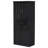 Bathroom Storage Cabinet - Black With 2 Laundry & Design Painted Tipping Device-1129730430