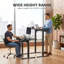 Bureau debout électrique réglable avec plateau à clavier, bureau ergonomique réglable en hauteur pour la maison ou le bureau.-1640462881-1640462880