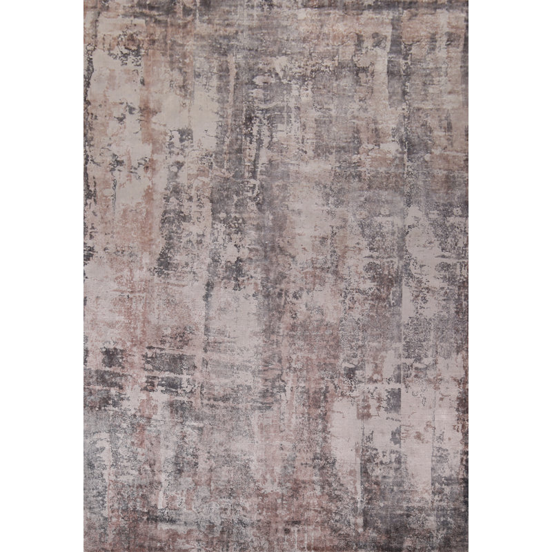 Tapis indien à motif abstrait All-Over 8 x 10
