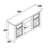 Barn-Design Farmhouse Cabinet With Two Doors, Inspired By Large Barn Style, Home Entertainment Console With 18-Inch Fireplace Insert, Espresso Finish, Dimensions 60.23" W X 15.35" D X 31.7" H