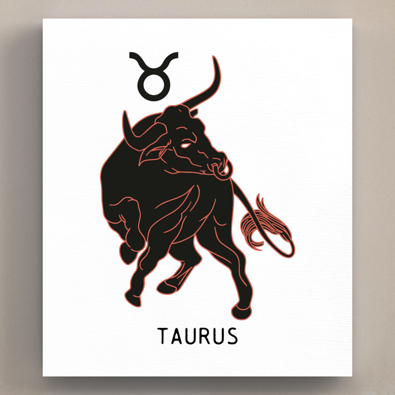 Kana Zodiac Taurus - Print on Wood