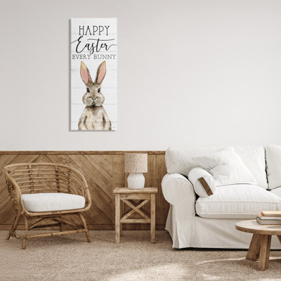 Joyeuses Pâques, chaque toile de lapin, design par Lux + Me Designs