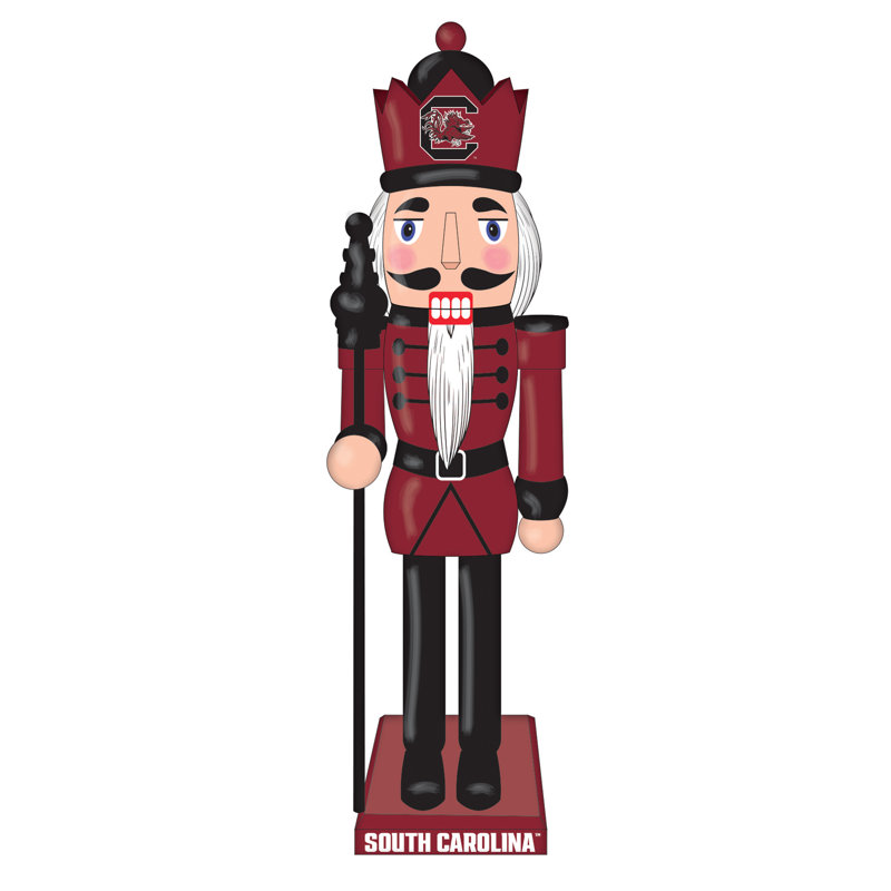 NCAA 12" Wooden Tabletop Nutcracker , NCAA South Carolina