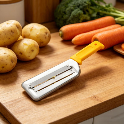 Backpack Stainless Steel Vegetable Peeler Multifunctional Potato Peeler Cutter With Ergonomic Handle -Blade Kitchen Tool For Carrots Cabbage