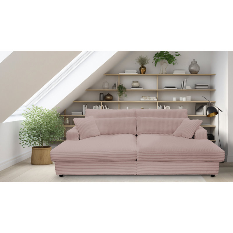 Rishabh Sleeper Sofa, Pink