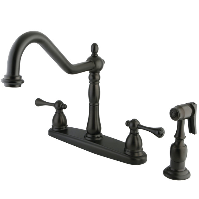 Elizabeth Double Handle Kitchen Faucet, Oil Rubbed Bronze