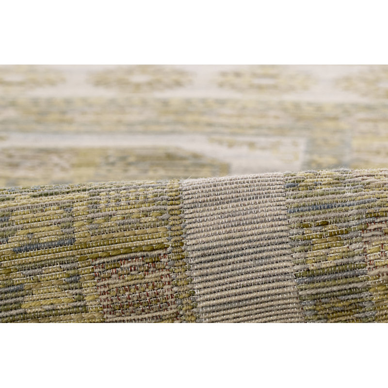  Tapis d'intérieur et extérieur à motif géométrique en laine et coton Barron 5 pi 3 po x 7 pi 6 po, 5 pi 3 po x 7 pi 6 po