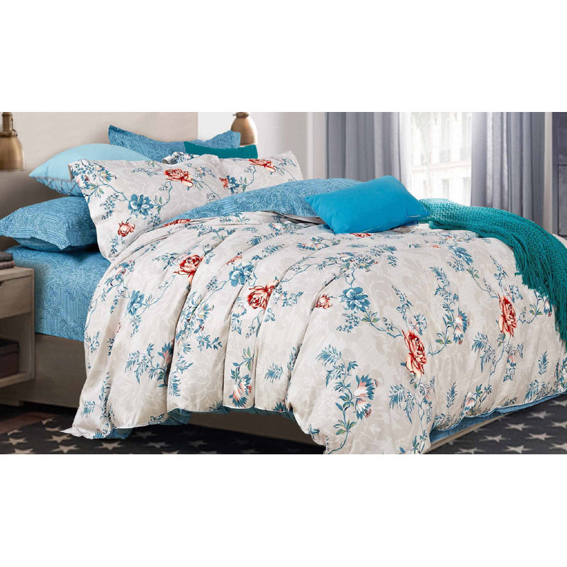 Ensemble de housse de couette réversible 3 pièces 100% coton Ravenscourt, Très grand