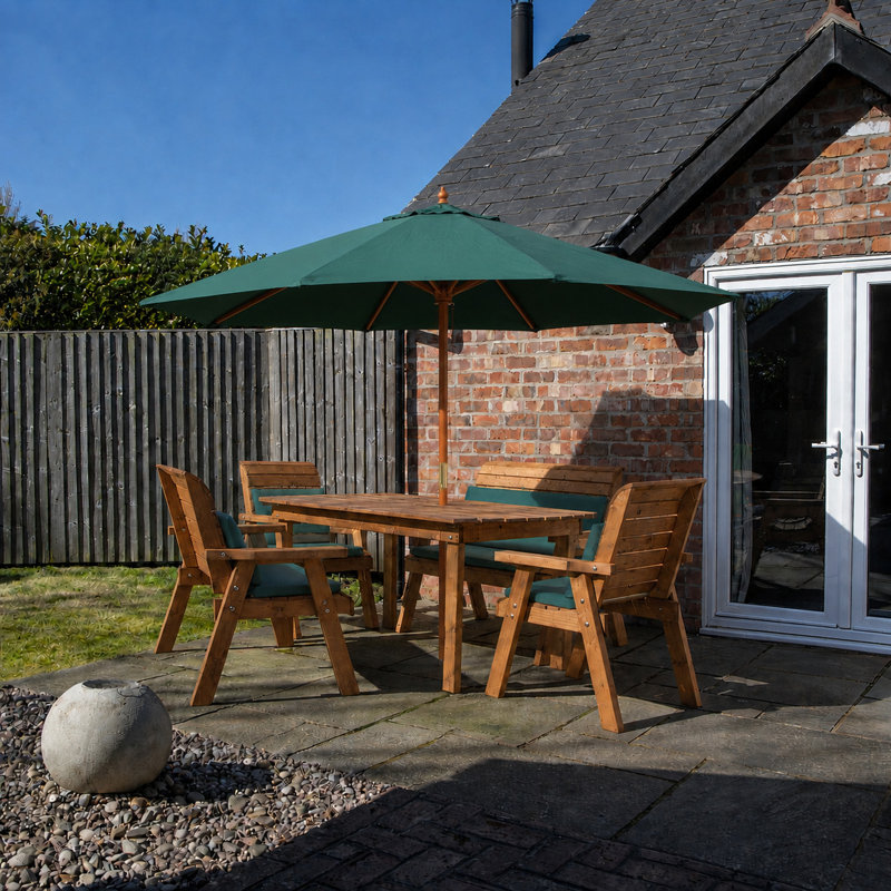 Patio Dining Set Table,, 95 cm H x 180 cm W x 95 cm D