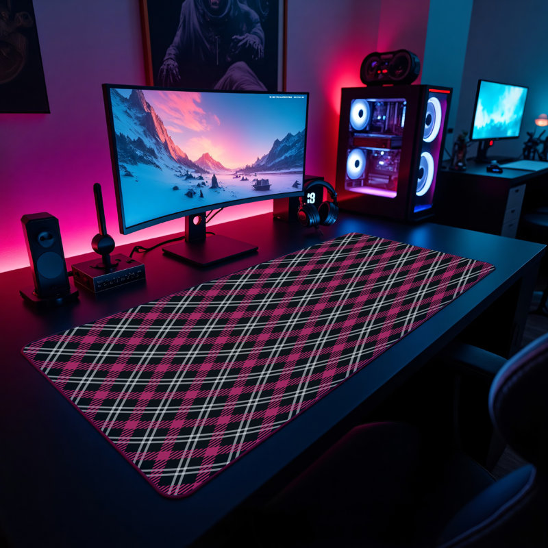 Polyester Desk Pad, 31.5x15.5