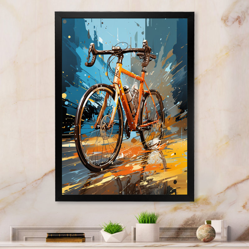 Vélo «Bold Rides II» - impression, H 44 po x l 34 po x P 1,5 po, Cadre photo noir
