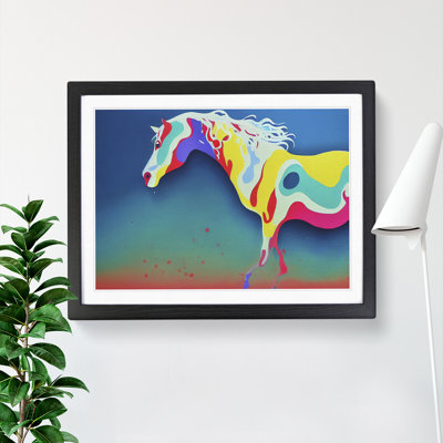 Dripping Horse Vol.3 Abstract - Single Picture Frame Painting