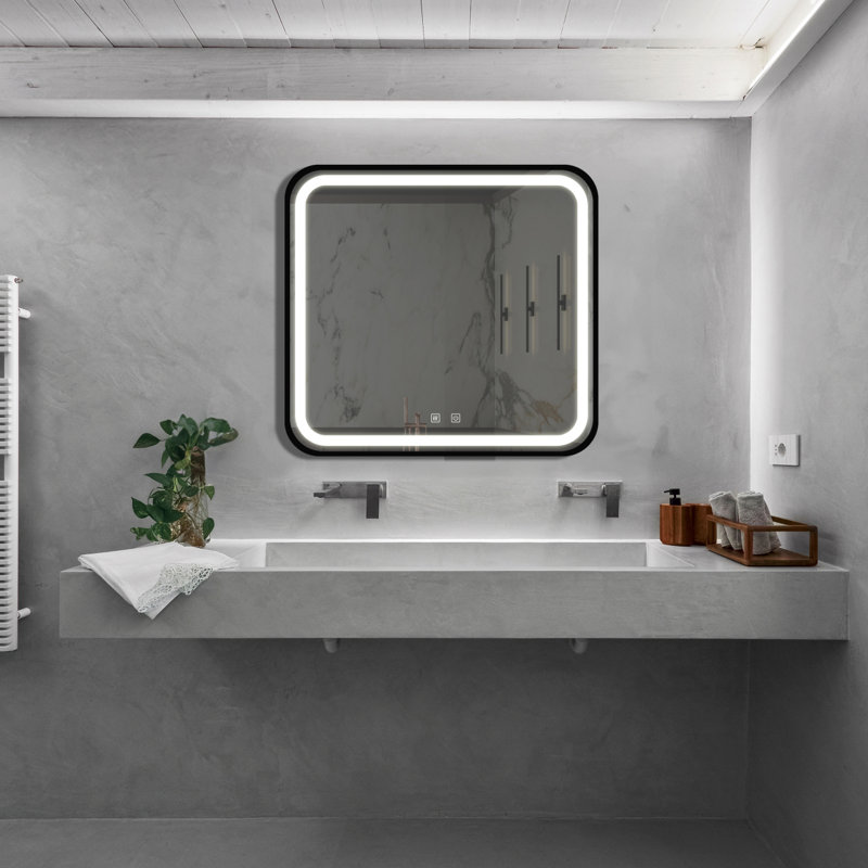Miroir de salle de bain, 32 po x 32 po, Carrée