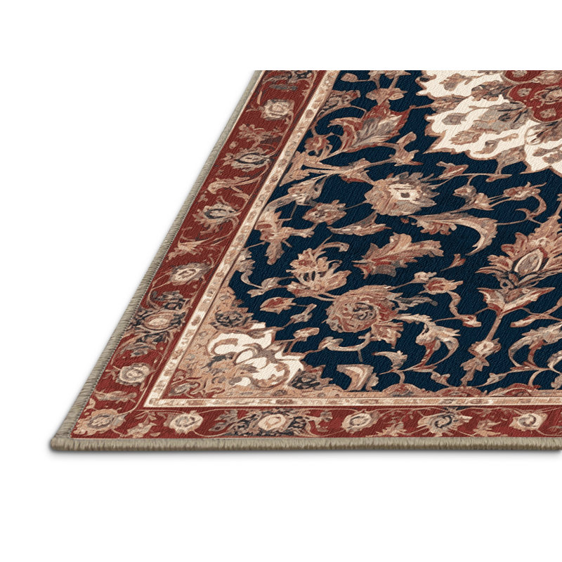 Tapis brun lavable à la machine, Rectangulaire 7 pi x 10 pi