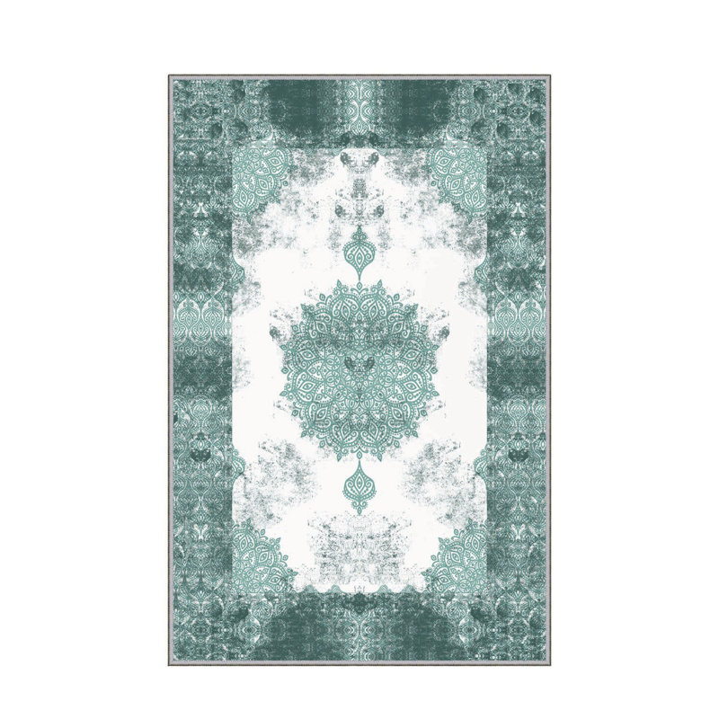 Antibacterial Hall Carpet, 39.4 x 59.1 inches | 100% Polyester, 0.4 in Pile Height, Non-Slip PVC Felt Dot Underside | Machine Washable, 3D Digital Printing, Durable & Stylish for Modern Home Décor