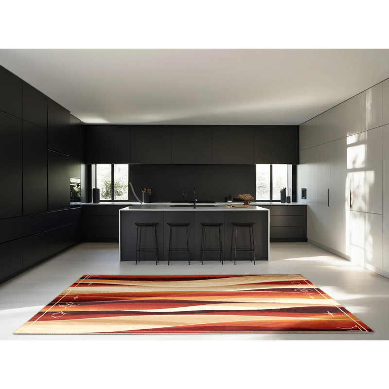 Amber Echo Rug, Square 7'