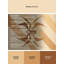 Tapis beige lavable à la machine Pavnesh Mid-Century Starburst Camel-1739680764