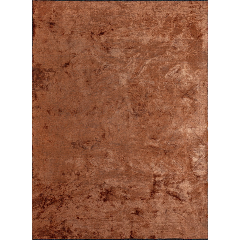 Rapture Orange Luxury Area Rug, Rectangle 7'10" x 9'10"