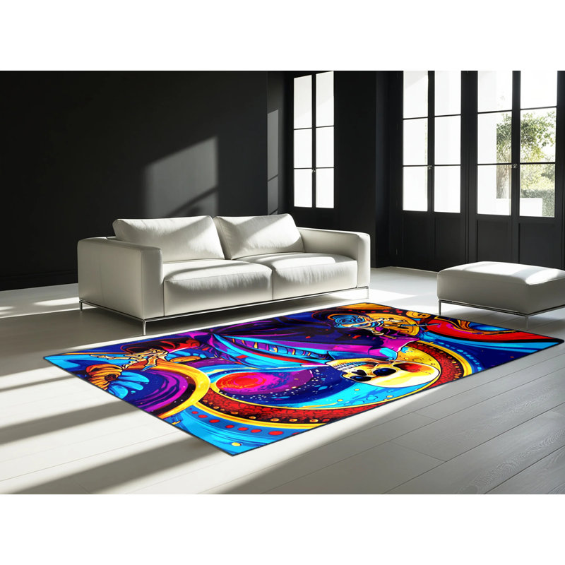 Cosmic Resonance Rug, Rectangle 4' x 6'