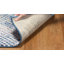 Tapis abstrait bleu / beige Massad-24110200