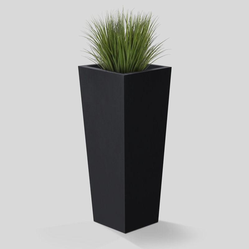 Holbrook Planter Pot, 35.04" H x 16.93" W x 16.93" D, Black