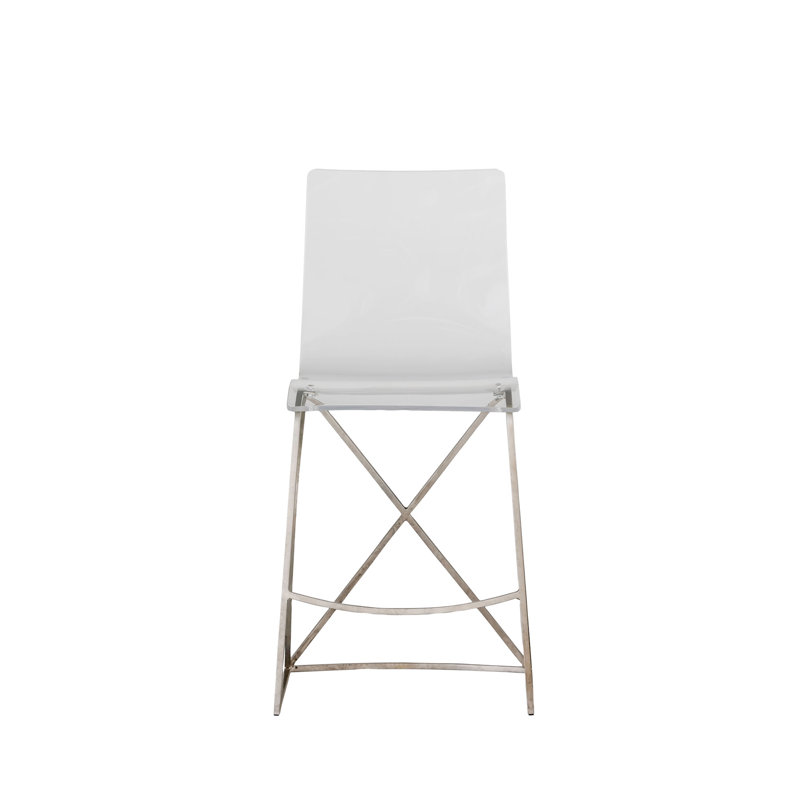 Johnson Stool, Antique Silver, Counter Stool (24.75" Seat Height)