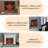 33-inch Infrared Electric Fireplace With Removable Trim Kit For Built-in Installation