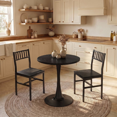 Manviraj 3-Piece Round Dining Table Set