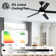 Vaczon 52" 5 - Blade Modern Ceiling Fan with 3CCT LED Lights and Remote Control