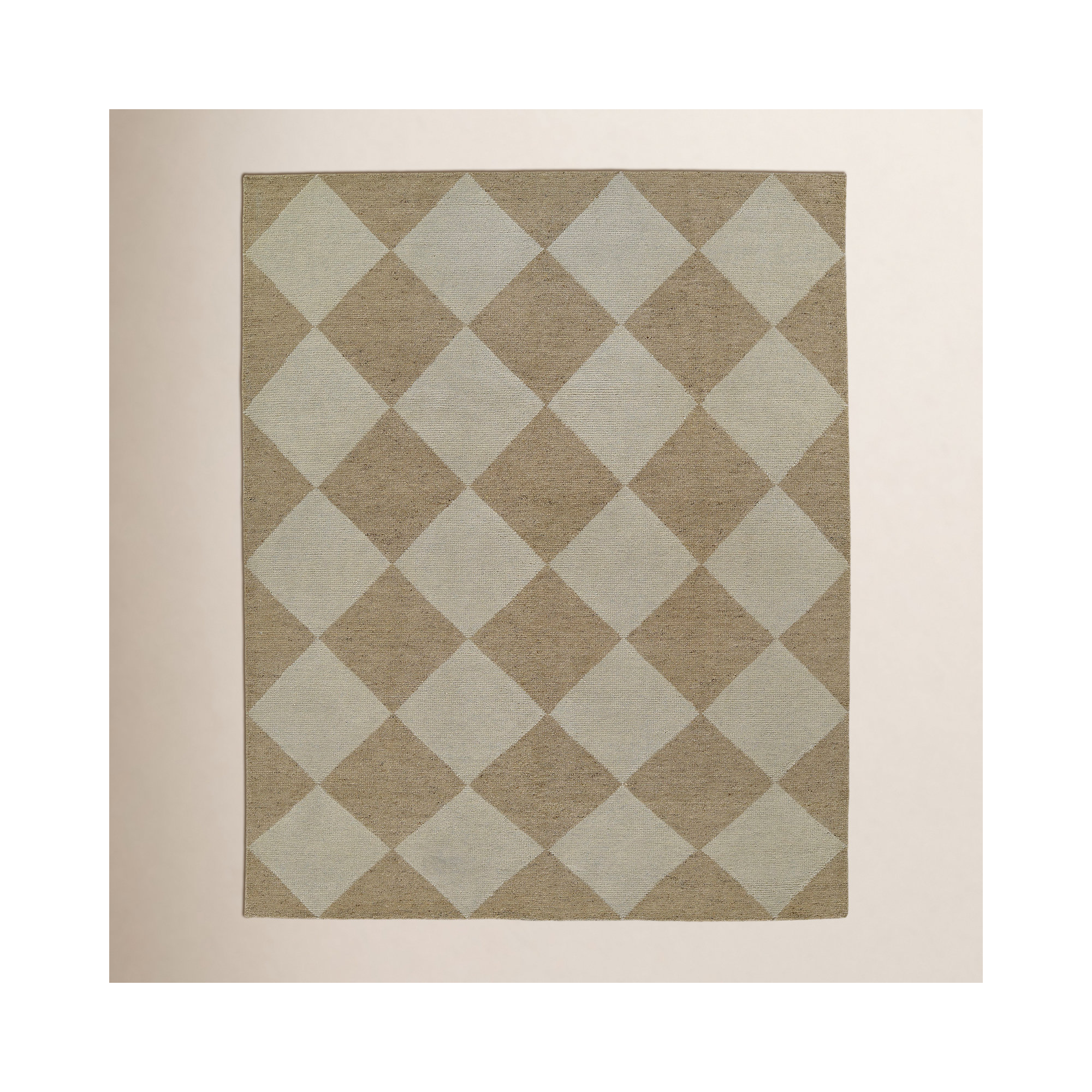 Winnie Handmade Wool Beige/Tan Rug, Rectangle 8' X 10'