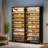 Wooden Shoe Storage Cabinet With LED Lighting-1363893301