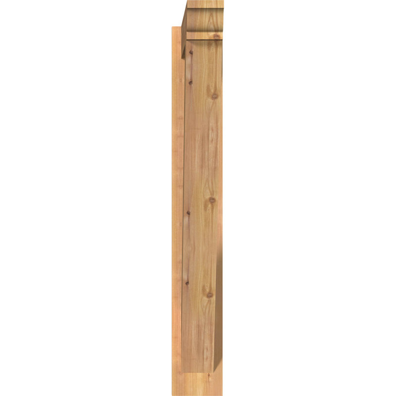 Persienne traditionnelle en bois rustique, Sapin Douglas de 5 1/2 po (lisse), P 32 po x H 40 po