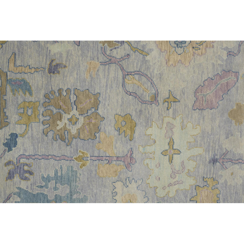 Hand Knotted Wool Floral Indoor Rug