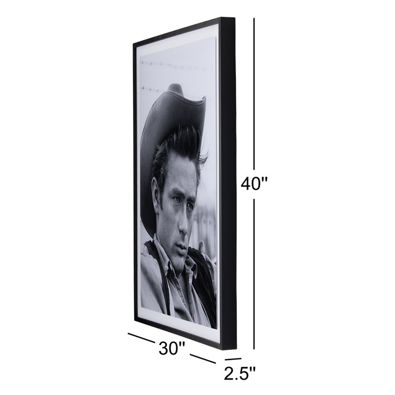 JAMES DEAN BY GETTY IMAGES, 40" H x 30" W x 2.5" D