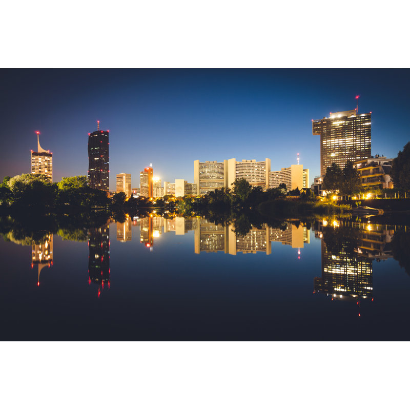 Mandal Vienna Skyline - Wrapped Canvas Print, 30cm H x 46cm W x 3.8cm D