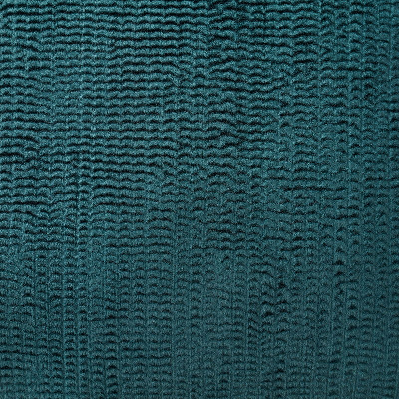 Coussin décoratif à rayures texturées 20 po x 20 po Emerson, Vert colvert
