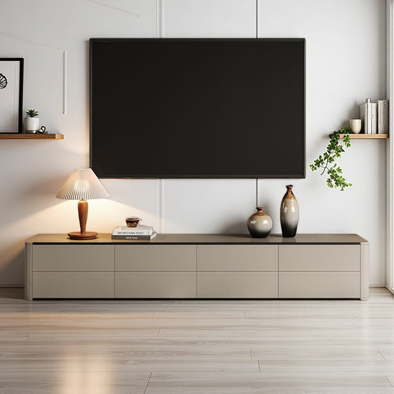 Meuble télé italien italien luxueux gris clair