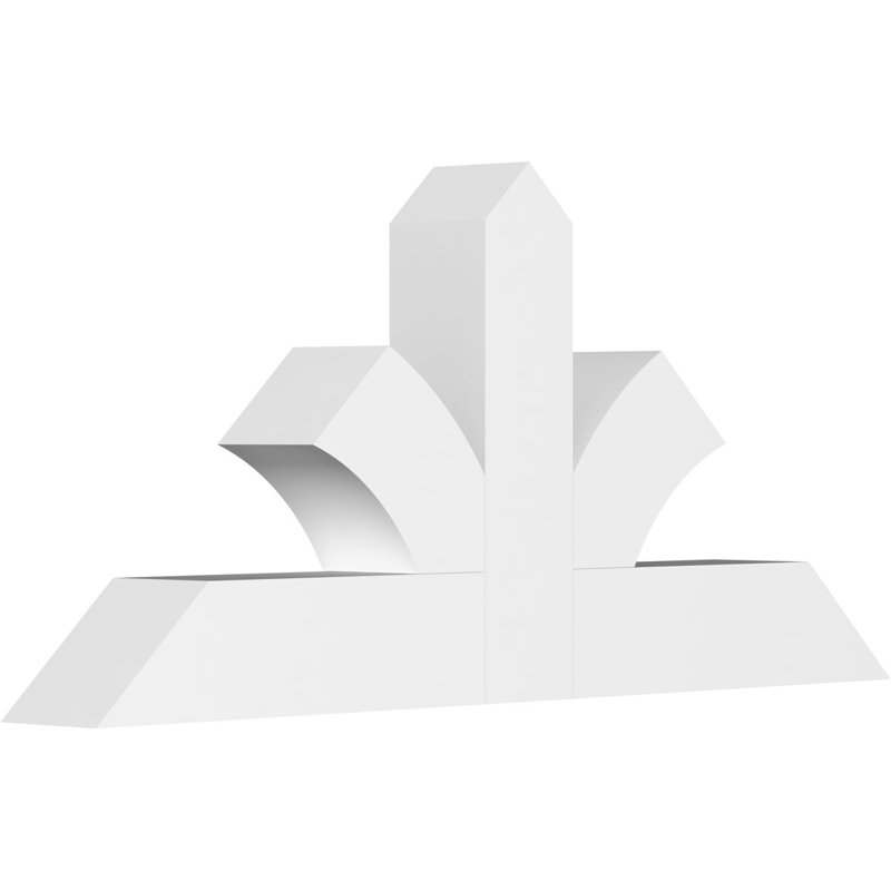 Support pour pignon en PVC de qualité architecturale Richland, H 16,5 po x l 36 po (pas: 11/12), P 4 po x F 4 po
