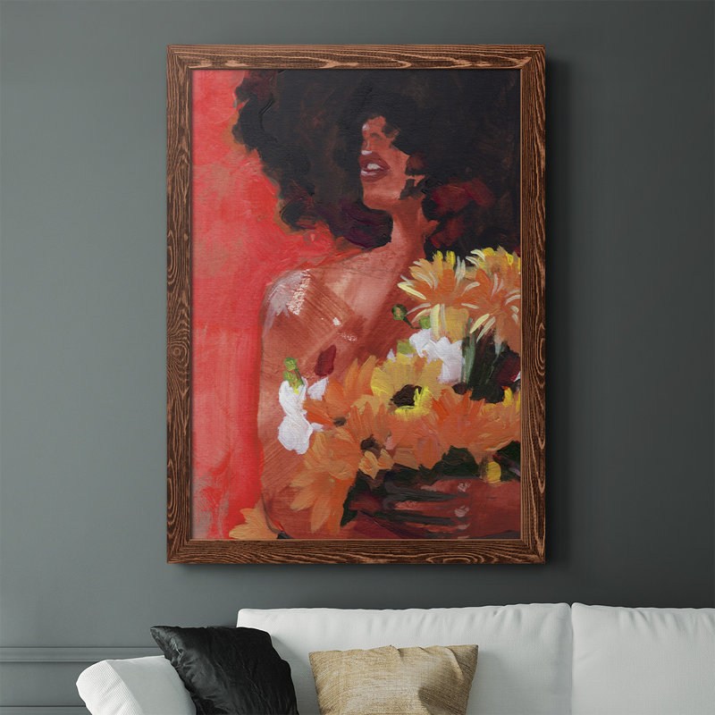 «Atef Through the Flowers I», reproduction d'un seul cadre photo sur toile, H 37,5 po x l 27,5 po x P 1 po, Érable