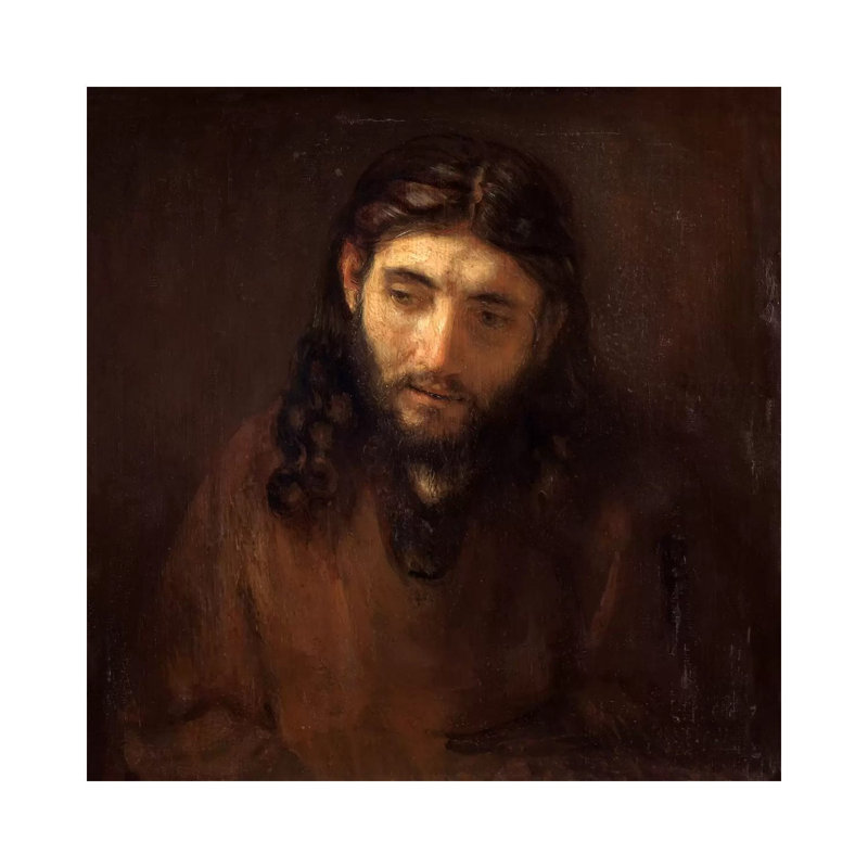 Head Of Christ by Rembrandt Van Rijn - Wrapped Canvas Print, 30.48 cm H x 30.48 cm W