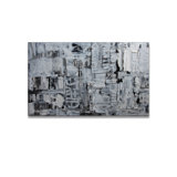 One of a Kind Original Inner City by Salvatore Principe - Wrapped Canvas Painting