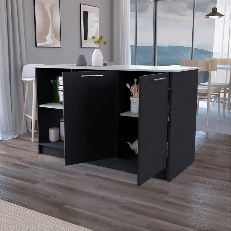 Îlot de cuisine à double porte polyvalent et élégant pour chaque cuisine
