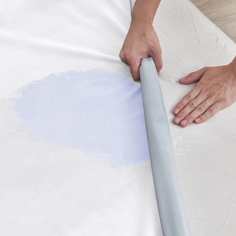 Protège-matelas imperméable, housse de matelas souple avec poche profonde de 18 po, blanc, Double