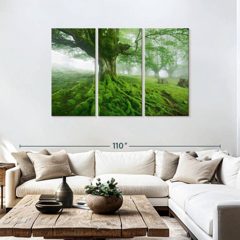 Harnek Mossy Tree, 48" H x 74" W
