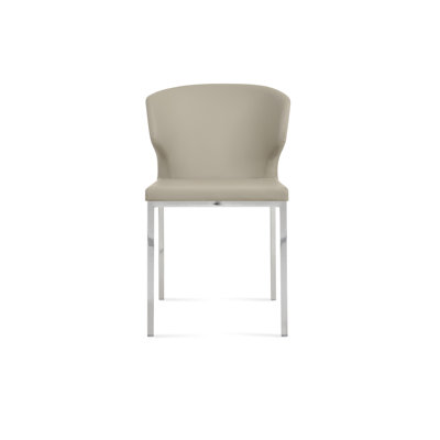Amed Metal Wingback Upholstered Side Chair by sohoConcept