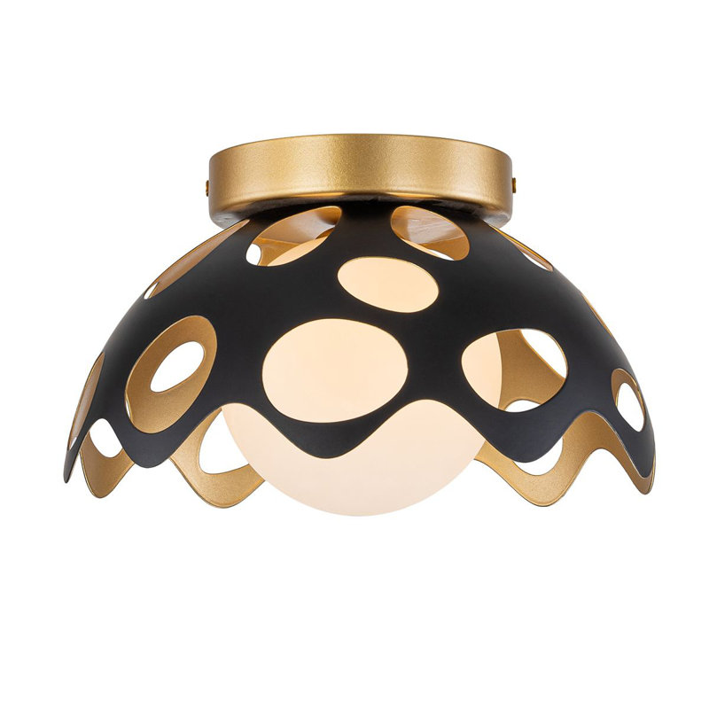 Pebbles Pendant, Satin Black, 5" H x 10" W x 10" D