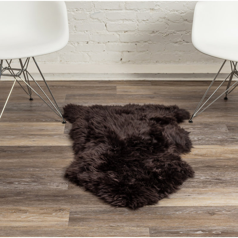 Izola Sheepskin Animal Print Indoor Rug, Novelty 2' x 3'